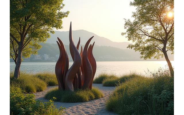 한강공원 '자연과의 대화' 환경 조각